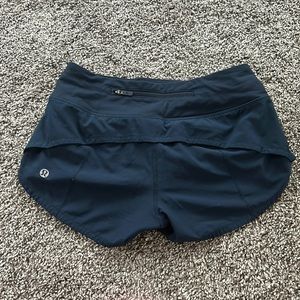 Navy lululemon shorts